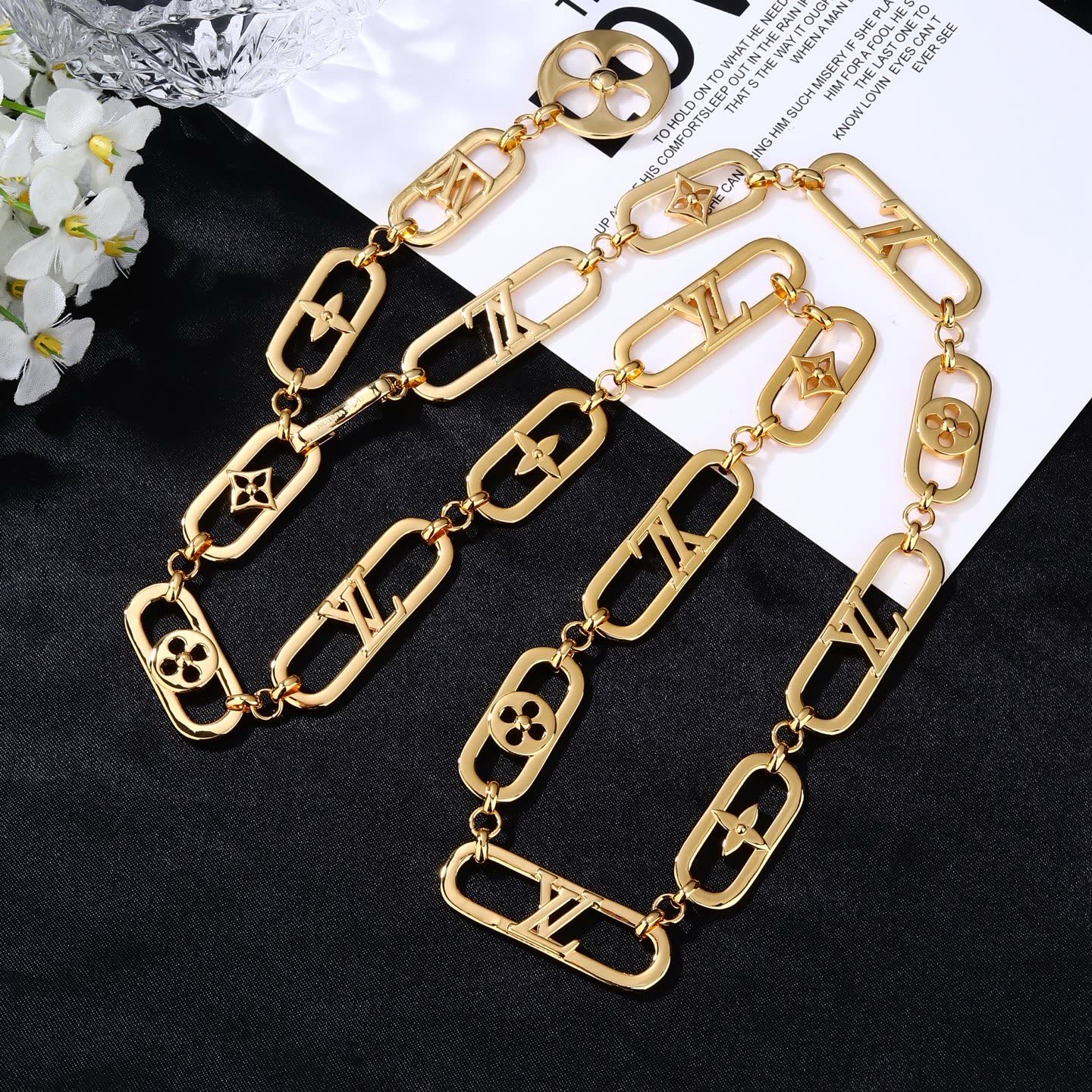 Louis Vuitton Gold Chain Belt